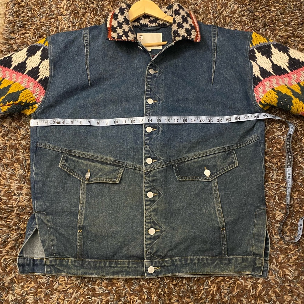 Pilcro Crochet Denim Sweater Jacket - Picture 7 of 11